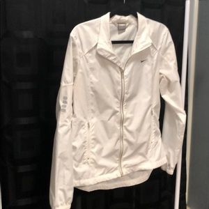 Nike white spring coat.